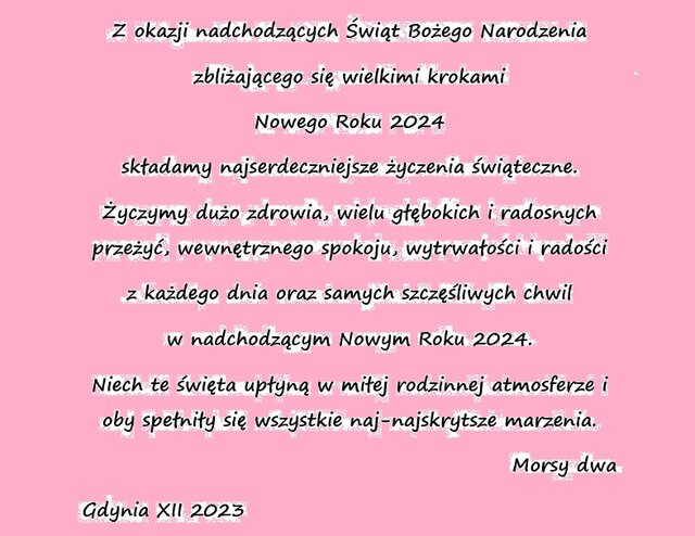 Na święta i Nowy Rok. - Morsy_dwa