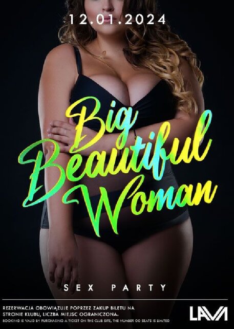 12.01.2024r. PIĄTEK - BBW- BIG BEAUTIFUL WOMAN - SEX PARTY - 20 - LavaClub