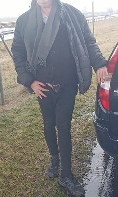 W legginsach przy autostradzie.... 👄👙👁️