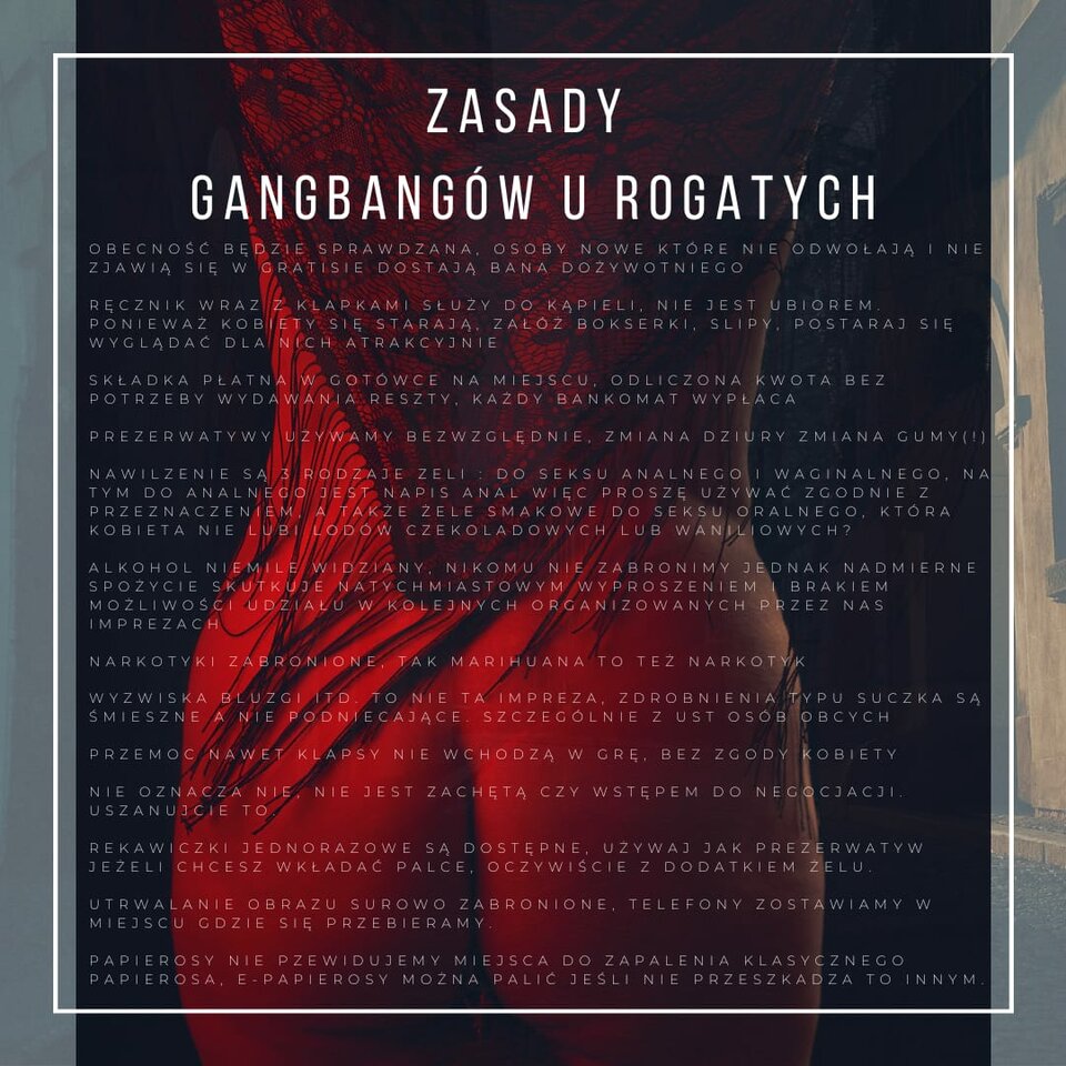 Regulamin gangbangu - RogaciOtwarci